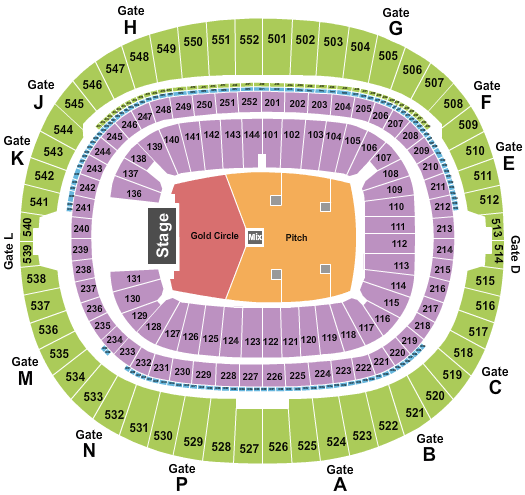 Wembley Stadium Victoria Monet Seating Chart